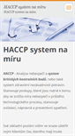 Mobile Screenshot of haccp-system.cz